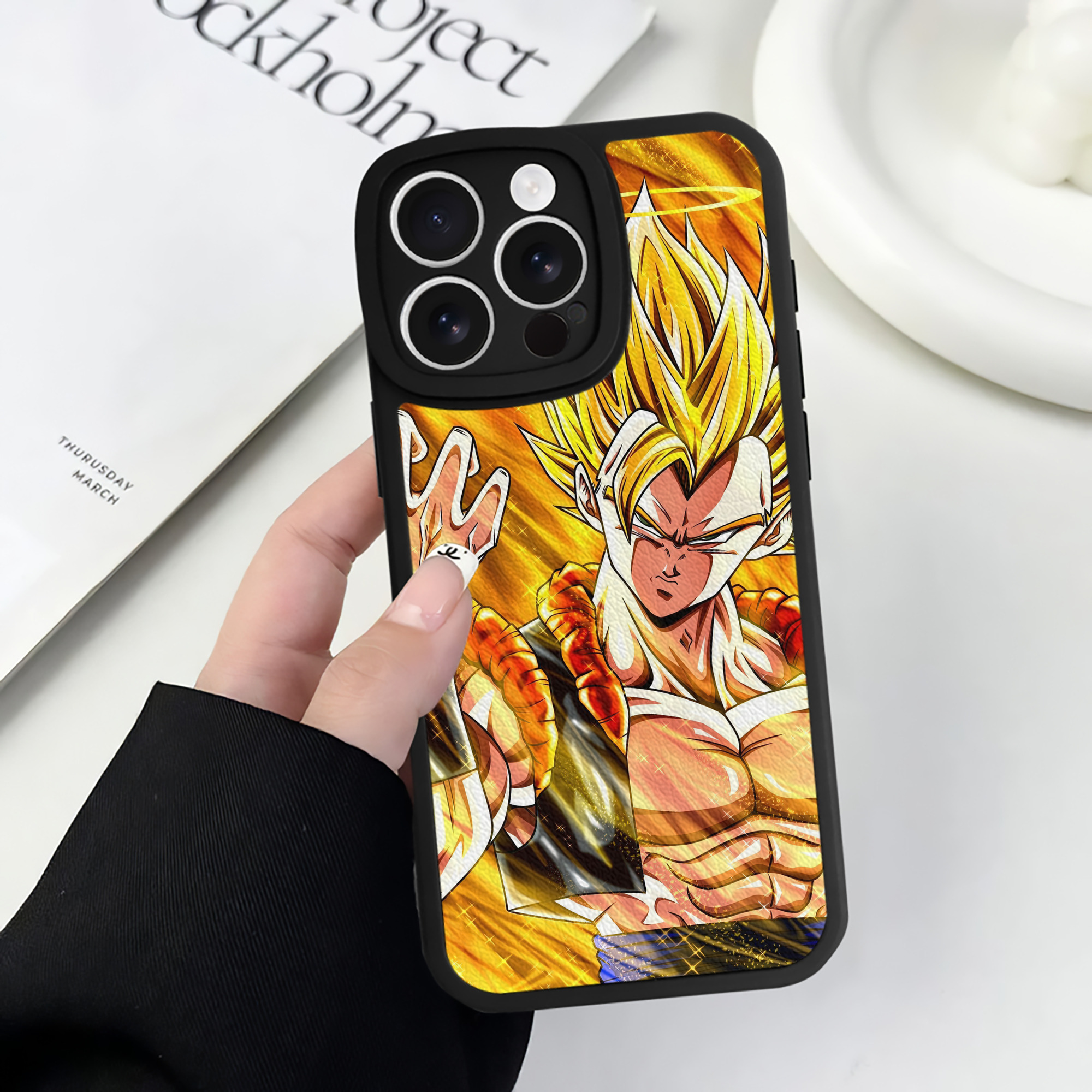 （画像用） ドラゴンボール DRAGON BALL 【iPhone 16シリーズ対応】シリコンスマホケース（レザー調） 材質：シリコン